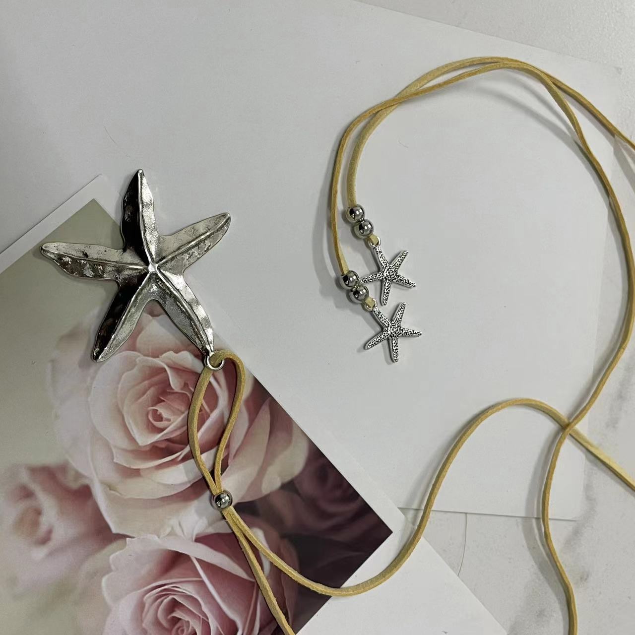 Wholesale Bohemian Starfish Alloy Necklace